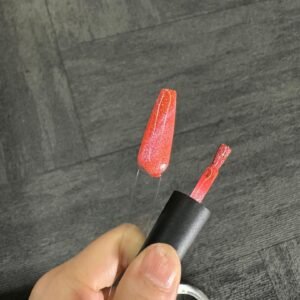 Reflective Cat Eye Gel Polish Shade : Orange