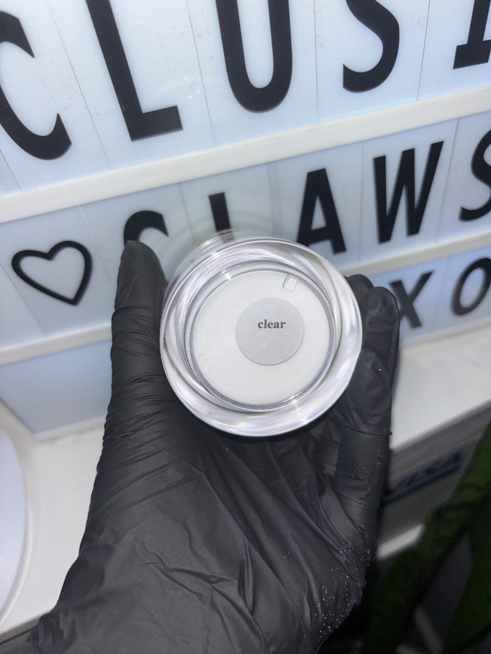 Acrylic Powder Shade :  Clear